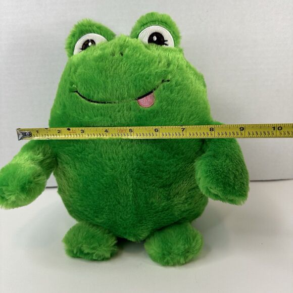 PROGRESSIVE PLUSH Frankie Green Frog 2022 stuffed animal 10" plush Smile CLEAN - Picture 9 of 11